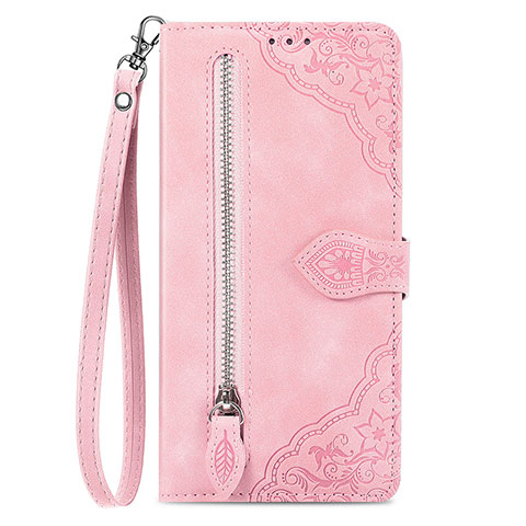 Funda de Cuero Cartera con Soporte Carcasa S06D para OnePlus Ace 2V 5G Rosa