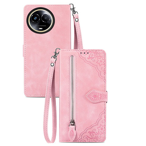 Funda de Cuero Cartera con Soporte Carcasa S06D para Realme V50 5G Rosa