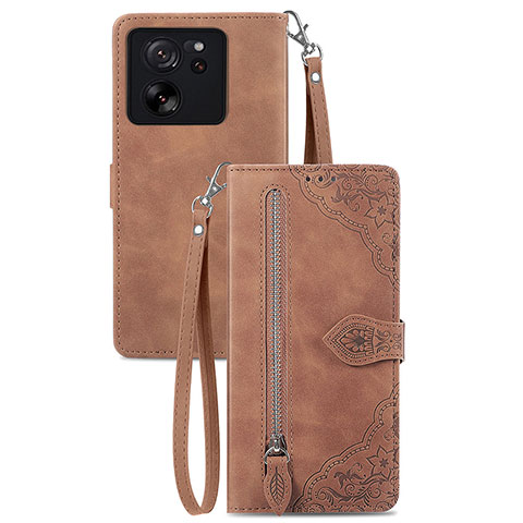 Funda de Cuero Cartera con Soporte Carcasa S06D para Xiaomi Redmi K60 Ultra 5G Marron