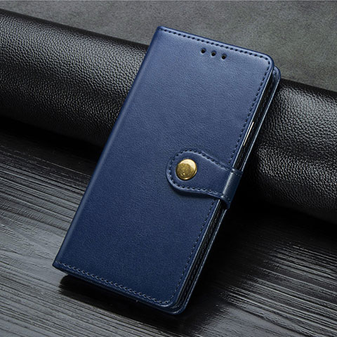 Funda de Cuero Cartera con Soporte Carcasa S07D para Xiaomi Redmi 9 Azul