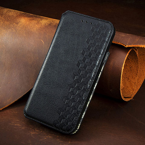 Funda de Cuero Cartera con Soporte Carcasa S08D para Samsung Galaxy S23 Plus 5G Negro