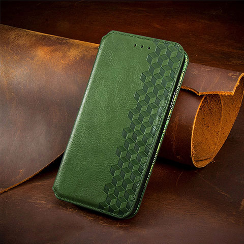 Funda de Cuero Cartera con Soporte Carcasa S09D para Xiaomi Mi 10i 5G Verde