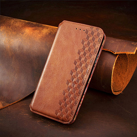 Funda de Cuero Cartera con Soporte Carcasa S09D para Xiaomi Poco F4 5G Marron