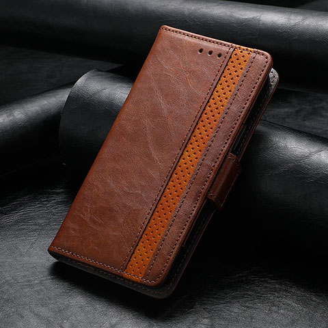 Funda de Cuero Cartera con Soporte Carcasa S10D para Huawei Honor 60 5G Marron