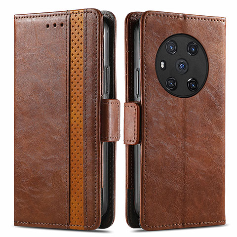 Funda de Cuero Cartera con Soporte Carcasa S10D para Huawei Honor Magic3 5G Marron