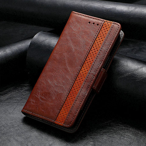 Funda de Cuero Cartera con Soporte Carcasa K04Z para Xiaomi Redmi 13C Marron