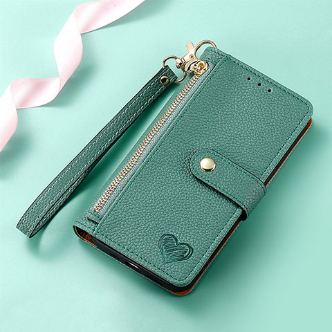 Funda de Cuero Cartera con Soporte Carcasa S16D para Nothing Phone 2 Verde