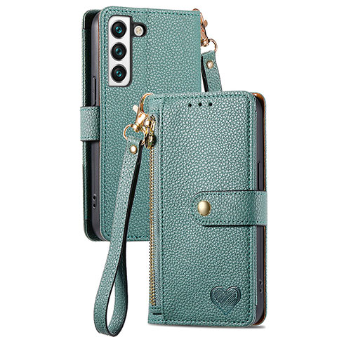 Funda de Cuero Cartera con Soporte Carcasa S16D para Samsung Galaxy S23 5G Verde