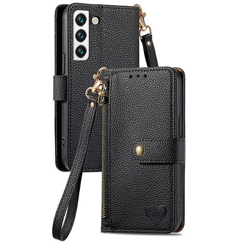 Funda de Cuero Cartera con Soporte Carcasa S16D para Samsung Galaxy S23 Plus 5G Negro