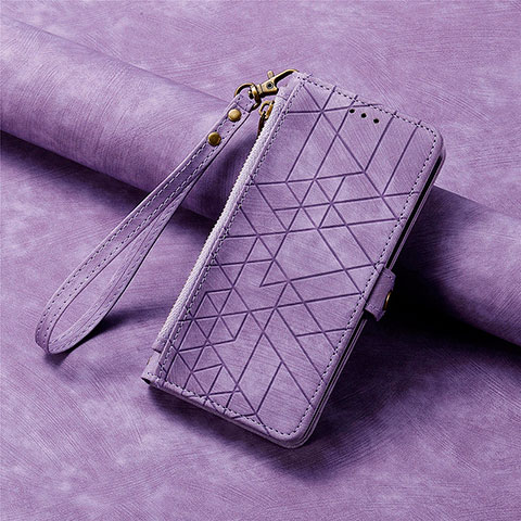 Funda de Cuero Cartera con Soporte Carcasa S18D para Nokia G400 5G Morado