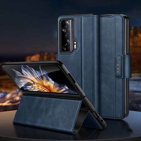 Funda de Cuero Cartera con Soporte Carcasa SD1 para Huawei Honor Magic Vs 5G Azul