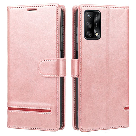 Funda de Cuero Cartera con Soporte Carcasa SY1 para Oppo A95 4G Rosa