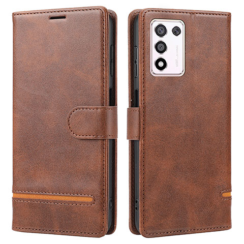 Funda de Cuero Cartera con Soporte Carcasa SY1 para Oppo K9S 5G Marron