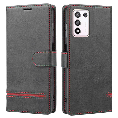 Funda de Cuero Cartera con Soporte Carcasa SY1 para Oppo K9S 5G Negro