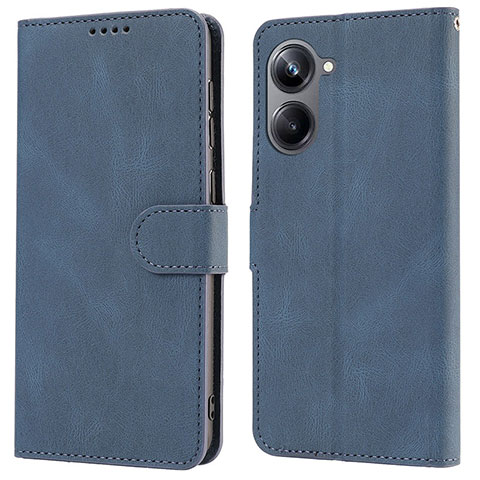 Funda de Cuero Cartera con Soporte Carcasa SY1 para Realme 10 Pro 5G Azul