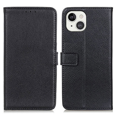 Funda de Cuero Cartera con Soporte Carcasa T01 para Apple iPhone 14 Plus Negro