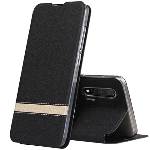 Funda de Cuero Cartera con Soporte Carcasa T01 para Huawei Nova 6 5G Negro