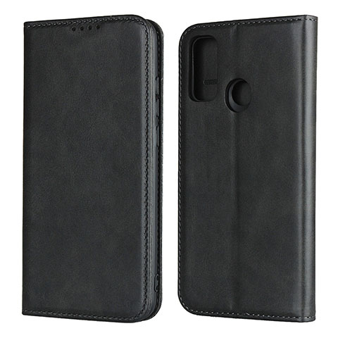 Funda de Cuero Cartera con Soporte Carcasa T01 para Huawei Nova Lite 3 Plus Negro