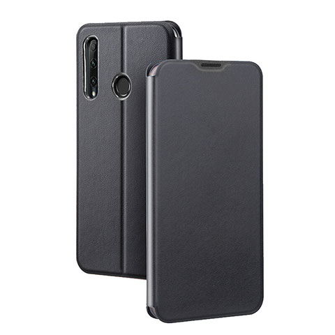 Funda de Cuero Cartera con Soporte Carcasa T01 para Huawei P Smart+ Plus (2019) Negro