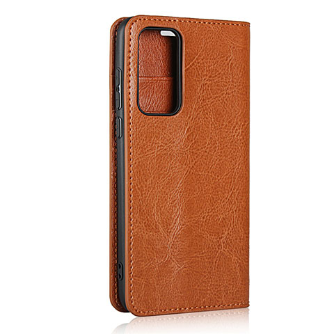 Funda de Cuero Cartera con Soporte Carcasa T01 para Huawei P40 Naranja