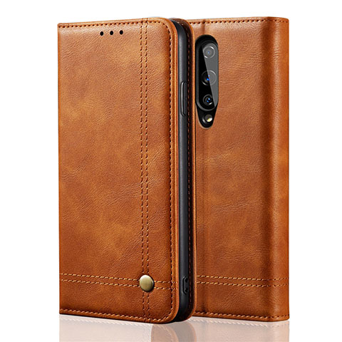 Funda de Cuero Cartera con Soporte Carcasa T01 para OnePlus 8 Naranja