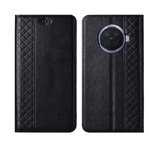 Funda de Cuero Cartera con Soporte Carcasa T01 para Oppo Ace2 Negro