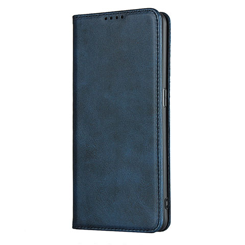 Funda de Cuero Cartera con Soporte Carcasa T01 para Oppo Find X2 Pro Azul