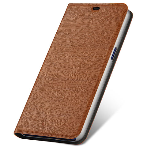 Funda de Cuero Cartera con Soporte Carcasa T01 para Oppo RX17 Neo Marron