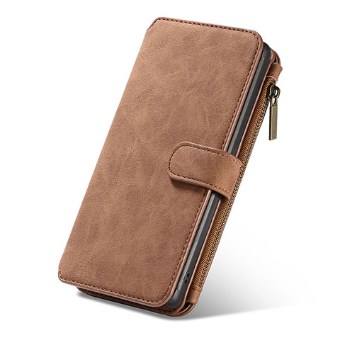 Funda de Cuero Cartera con Soporte Carcasa T01 para Samsung Galaxy Note 10 Marron