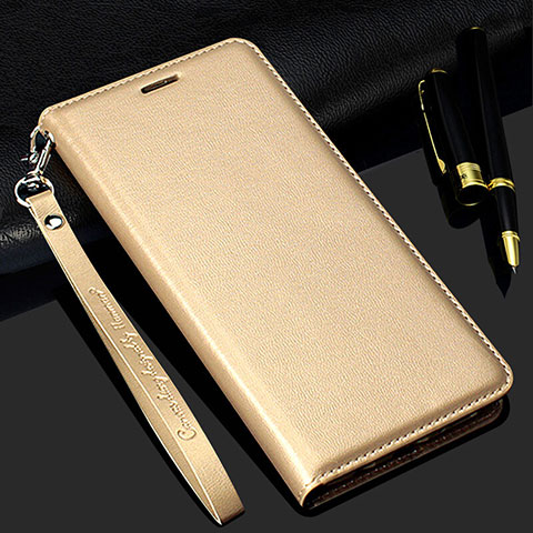 Funda de Cuero Cartera con Soporte Carcasa T01 para Samsung Galaxy S20 Plus 5G Oro