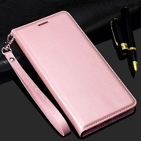 Funda de Cuero Cartera con Soporte Carcasa T01 para Samsung Galaxy S20 Plus Oro Rosa