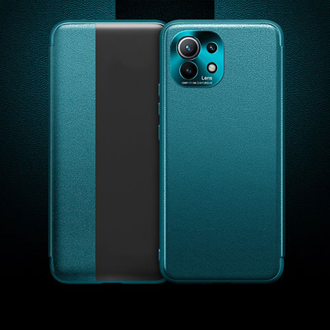 Funda de Cuero Cartera con Soporte Carcasa T01 para Xiaomi Mi 11 Lite 4G Verde