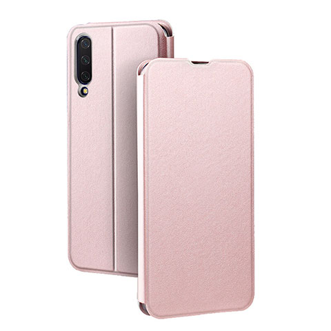 Funda de Cuero Cartera con Soporte Carcasa T01 para Xiaomi Mi A3 Oro Rosa