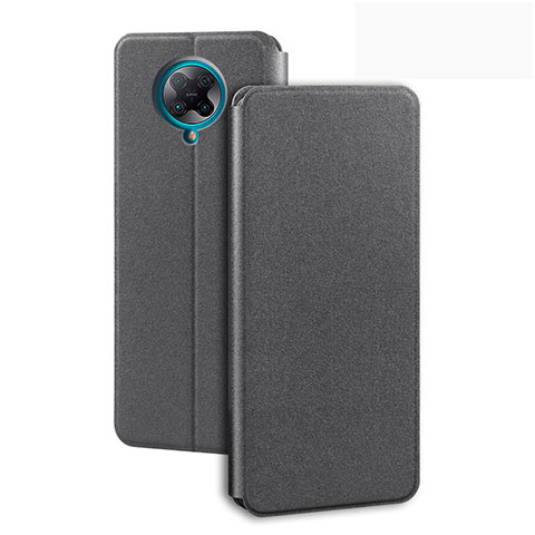 Funda de Cuero Cartera con Soporte Carcasa T01 para Xiaomi Poco F2 Pro Gris