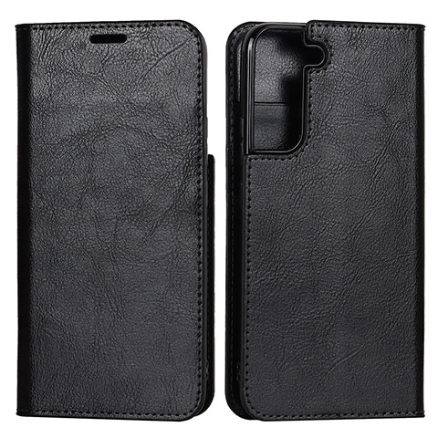 Funda de Cuero Cartera con Soporte Carcasa T01D para Samsung Galaxy S21 Plus 5G Negro