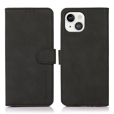 Funda de Cuero Cartera con Soporte Carcasa T02 para Apple iPhone 14 Negro