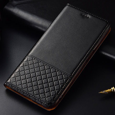 Funda de Cuero Cartera con Soporte Carcasa T02 para OnePlus 7T Pro Negro