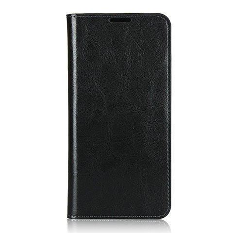 Funda de Cuero Cartera con Soporte Carcasa T02 para Oppo F15 Negro