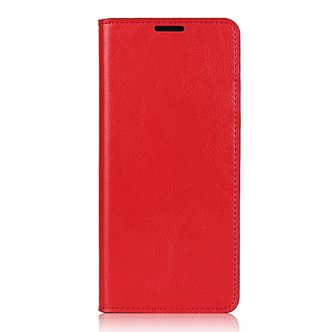 Funda de Cuero Cartera con Soporte Carcasa T02 para Oppo Find X2 Neo Rojo