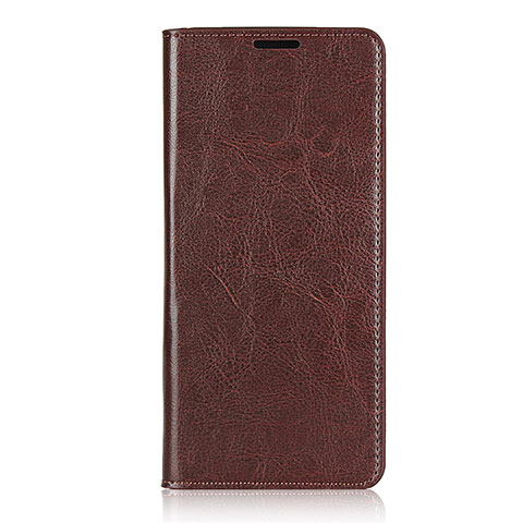 Funda de Cuero Cartera con Soporte Carcasa T02 para Oppo Find X2 Pro Marron