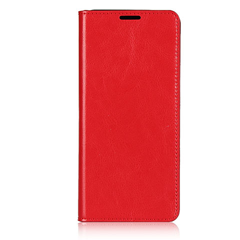 Funda de Cuero Cartera con Soporte Carcasa T02 para Oppo Find X2 Pro Rojo