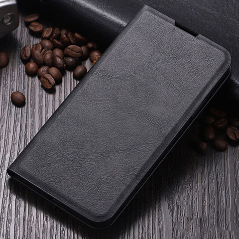 Funda de Cuero Cartera con Soporte Carcasa T02 para Oppo R17 Neo Negro