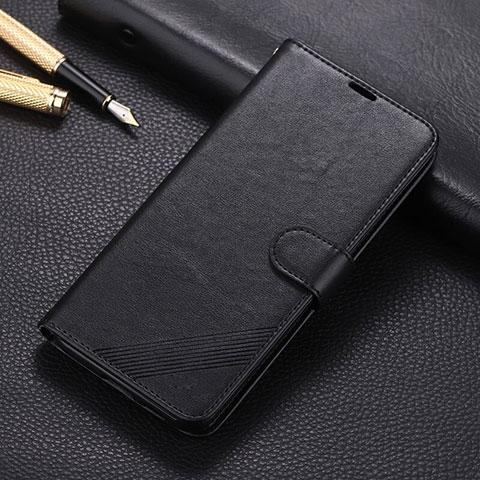 Funda de Cuero Cartera con Soporte Carcasa T02 para Oppo RX17 Pro Negro