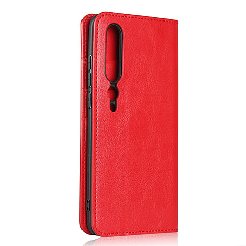 Funda de Cuero Cartera con Soporte Carcasa T02 para Xiaomi Mi 10 Rojo