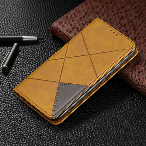 Funda de Cuero Cartera con Soporte Carcasa T02 para Xiaomi Poco M2 Pro Naranja