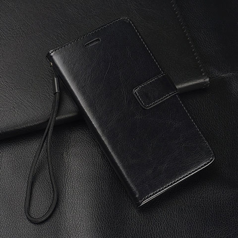 Funda de Cuero Cartera con Soporte Carcasa T02 para Xiaomi Redmi Note 8 Pro Negro