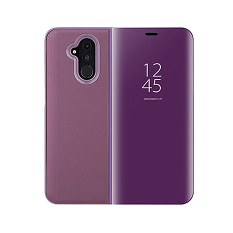 Funda de Cuero Cartera con Soporte Carcasa T03 para Huawei Mate 20 Lite Morado