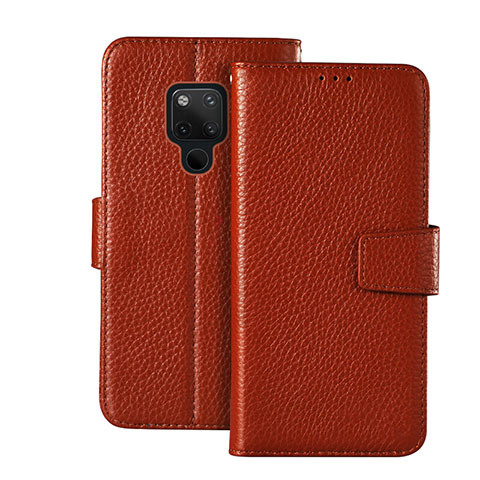 Funda de Cuero Cartera con Soporte Carcasa T03 para Huawei Mate 20 X 5G Marron