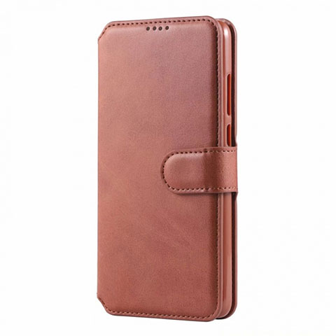 Funda de Cuero Cartera con Soporte Carcasa T03 para Huawei Nova 4e Naranja