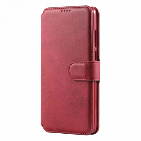 Funda de Cuero Cartera con Soporte Carcasa T03 para Huawei Nova 4e Rojo